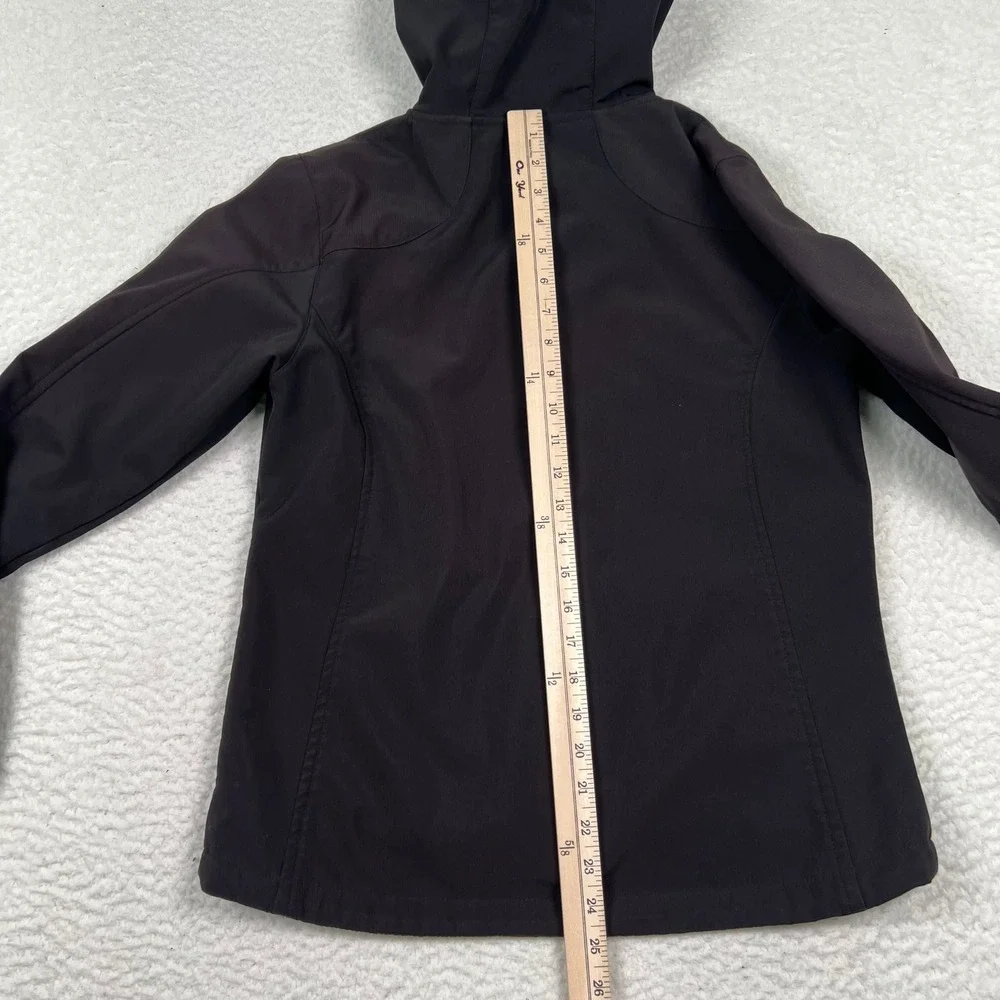 Black Diamond Softshell Jacket‎ Womens Small Black Hooded Fleece Lined Full Zip - Picture 11 of 15